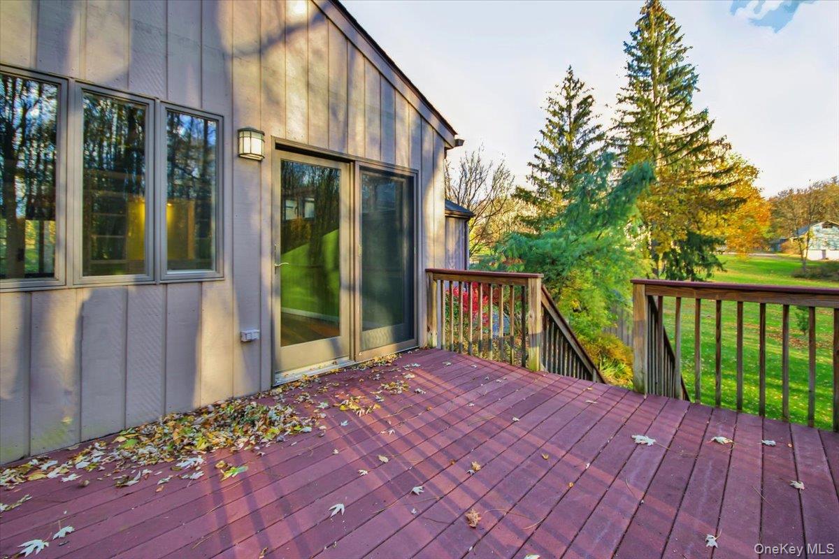 102 Old Post Road Marlboro, NY 12542 - Photo 43 of 46 a balcony view with a garden view