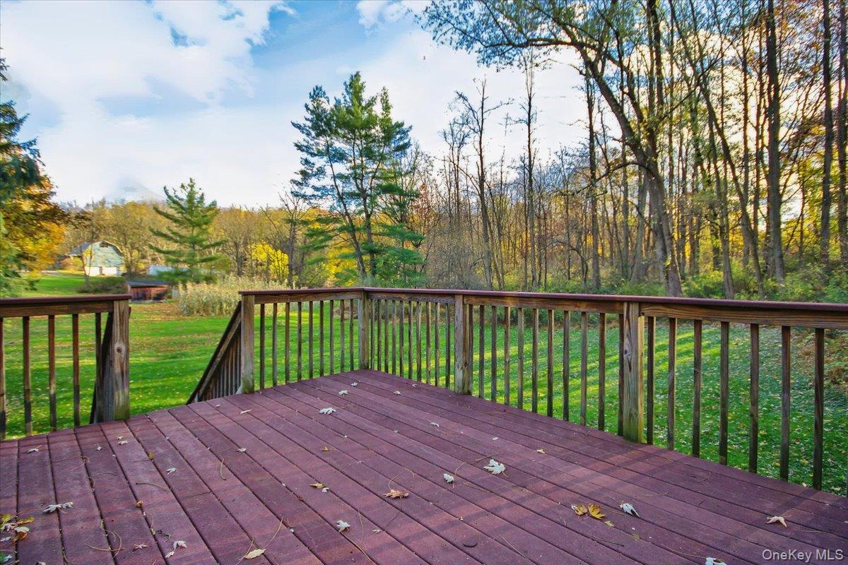 102 Old Post Road Marlboro, NY 12542 - Photo 6 of 46 a balcony with trees in front of it