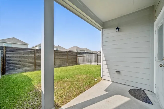 a view of a backyard with a garden