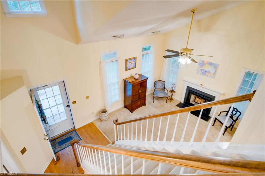 1950 Winding Ridge Road Winston-Salem, NC 27127 - Photo 34 of 48 Main Staircase & Living Room