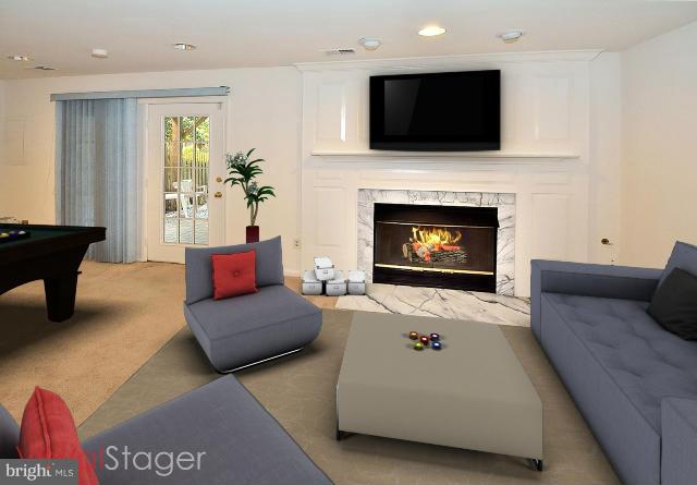 3844 Inverness Road Fairfax, VA 22033 - Photo 23 of 29 Family Room staged virtually - envision