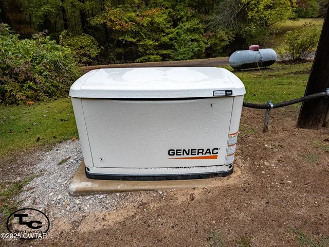 a wooden house with trees in front of it