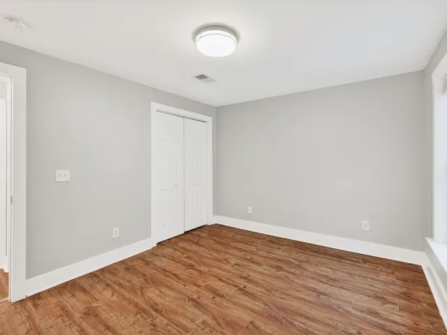 wooden floor in a room