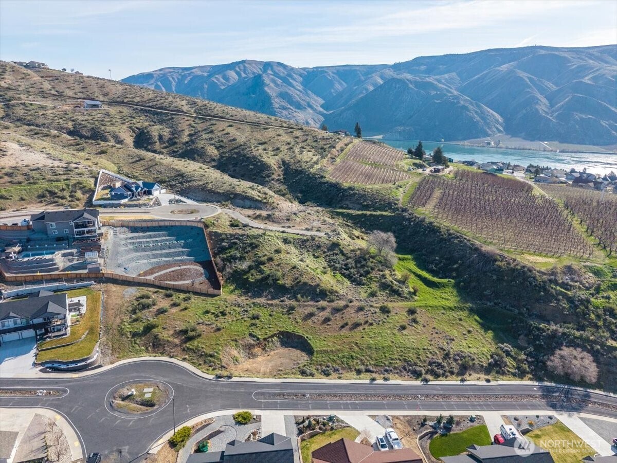 a view of city and mountain
