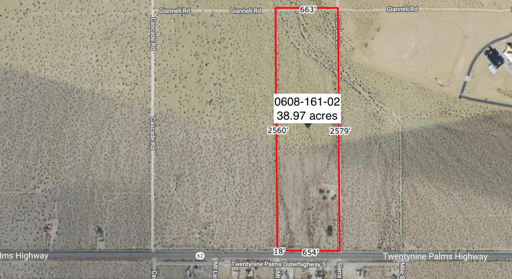 38.97 Acres East Of Cascade Road Joshua Tree, CA 92252 - Photo 1 of 3 aerial1