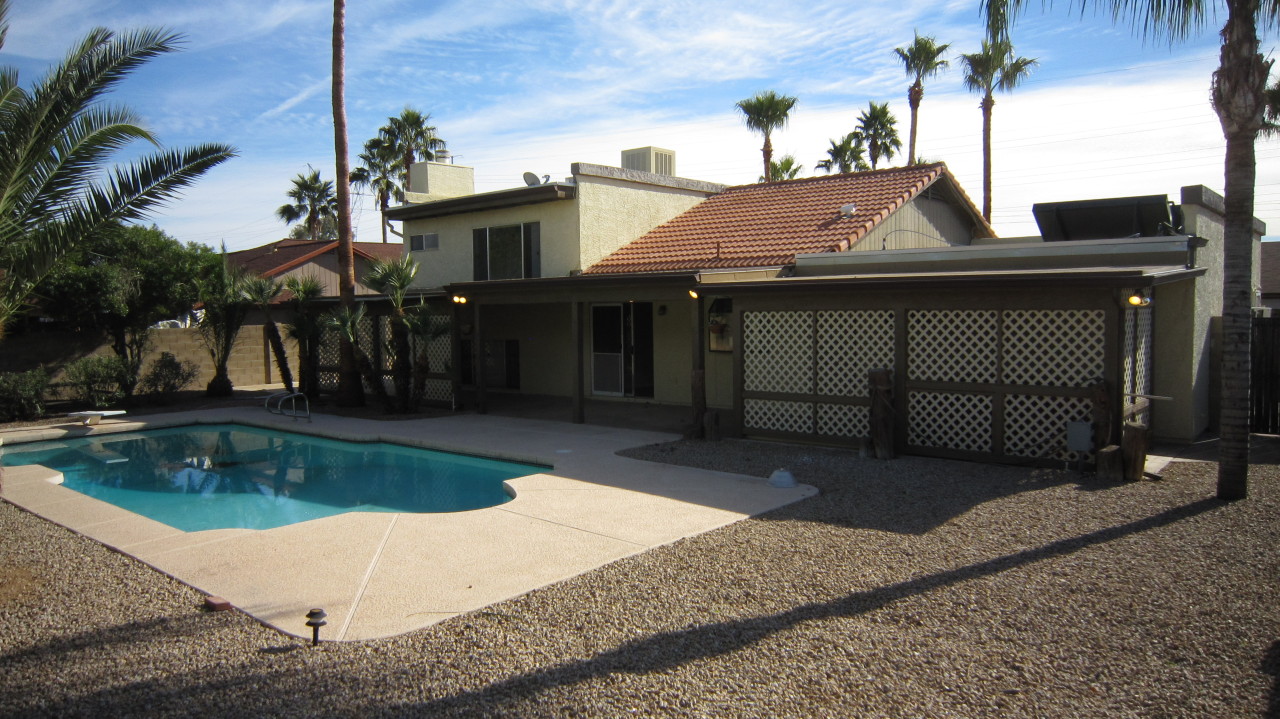 4334 East Decatur Street Mesa, AZ 85205 - Photo 31 of 37 Backyard View of Home