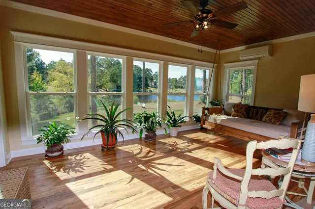 a very nice looking room with a large window