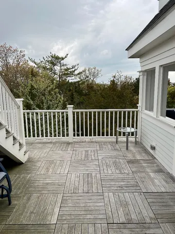 a view of a roof deck