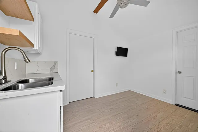 a room with storage and utility