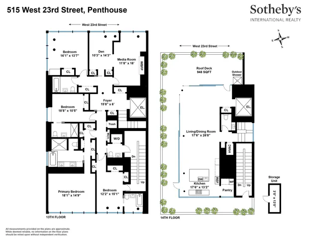 $15,000,000 | 515 West 23rd Street, Unit PH | Chelsea