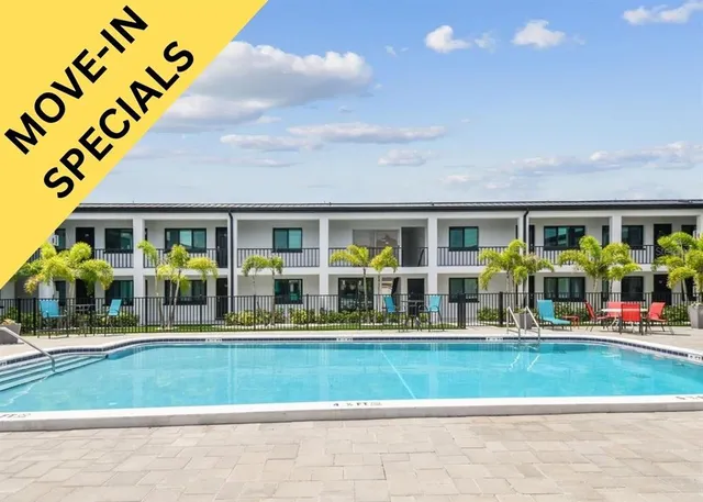 front view of a building with street view