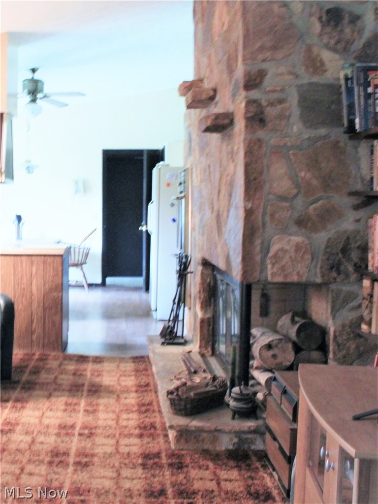 5116 Winchell Road Mantua, OH 44255 - Photo 7 of 26 Great room fireplace