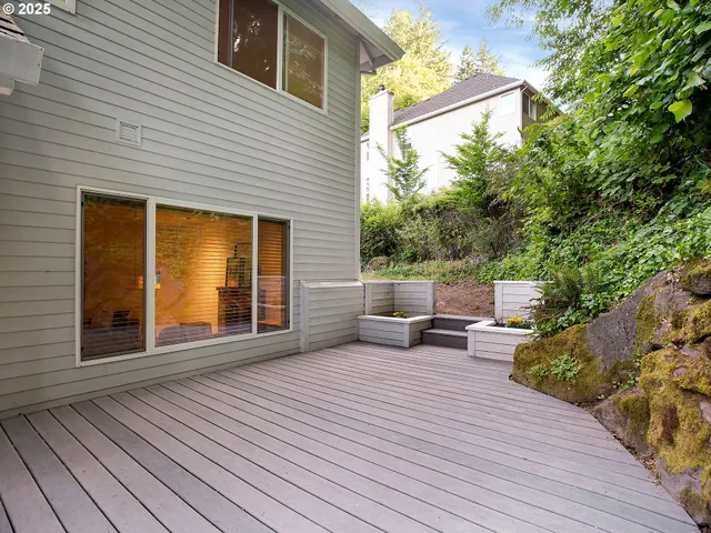 a view of a house with a deck