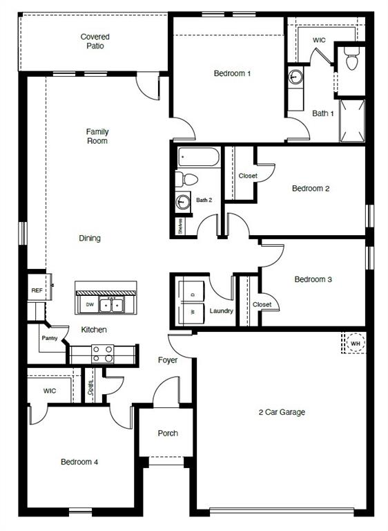 232 Blanco Drive Azle, TX 76020 - Photo 37 of 37 D.R. Horton's Elgin- All Home and community information, including pricing, included features, terms, availability and amenities, are subject to change at any time without notice or obligation. All Drawings, pictures, photographs, video, square footages, floor plans, elevations, features, colors and sizes are approximate for illustration purposes only and will vary from the homes as built.