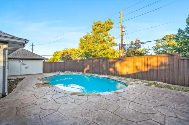 a backyard of a house
