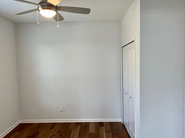 a view of small space with racks on the wall