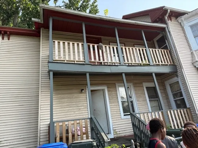 a front view of a house