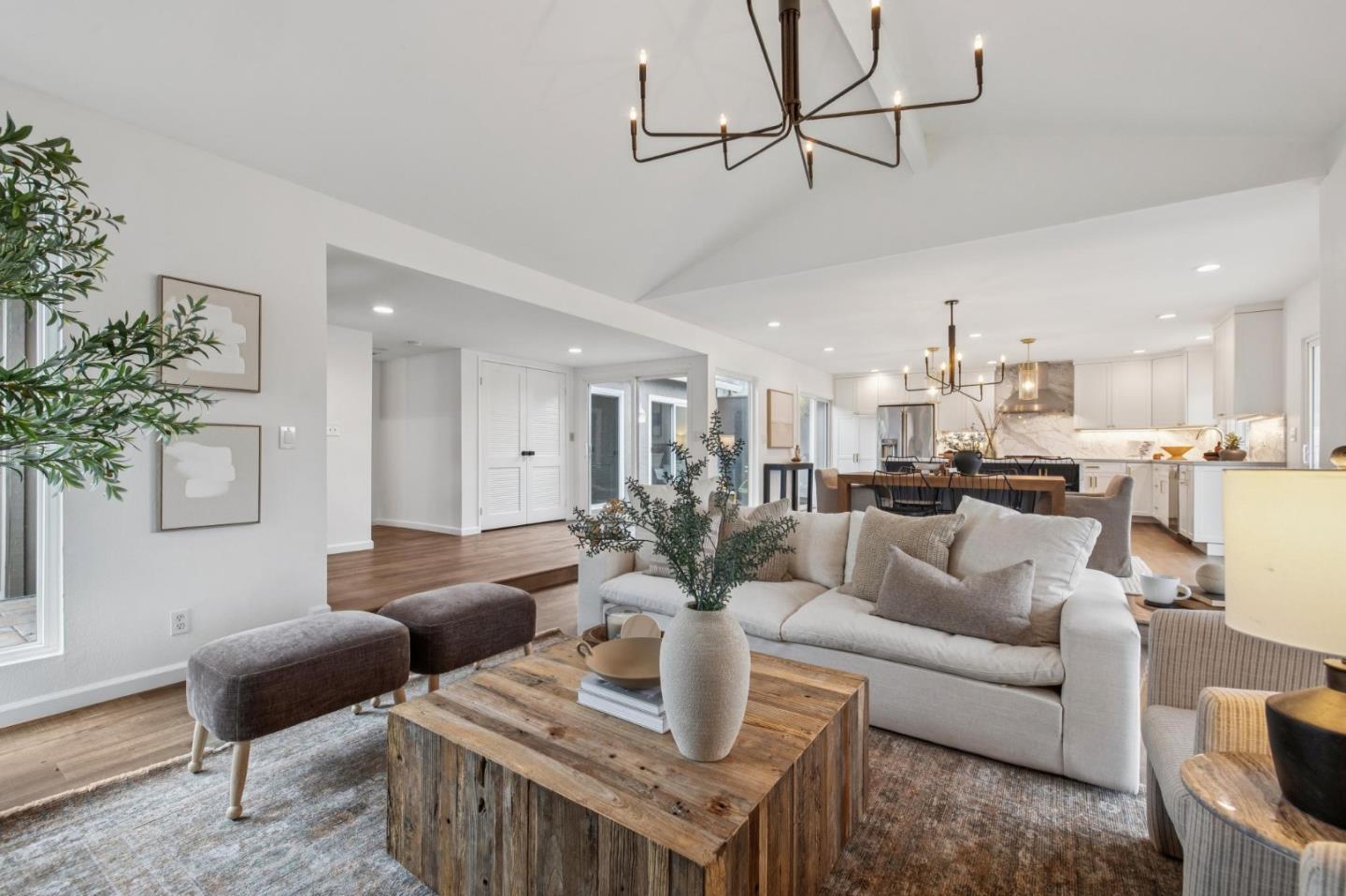 1962 Rancho Verde Circle West Danville, CA 94526 - Photo 15 of 60 a living room with furniture kitchen view and a potted plant