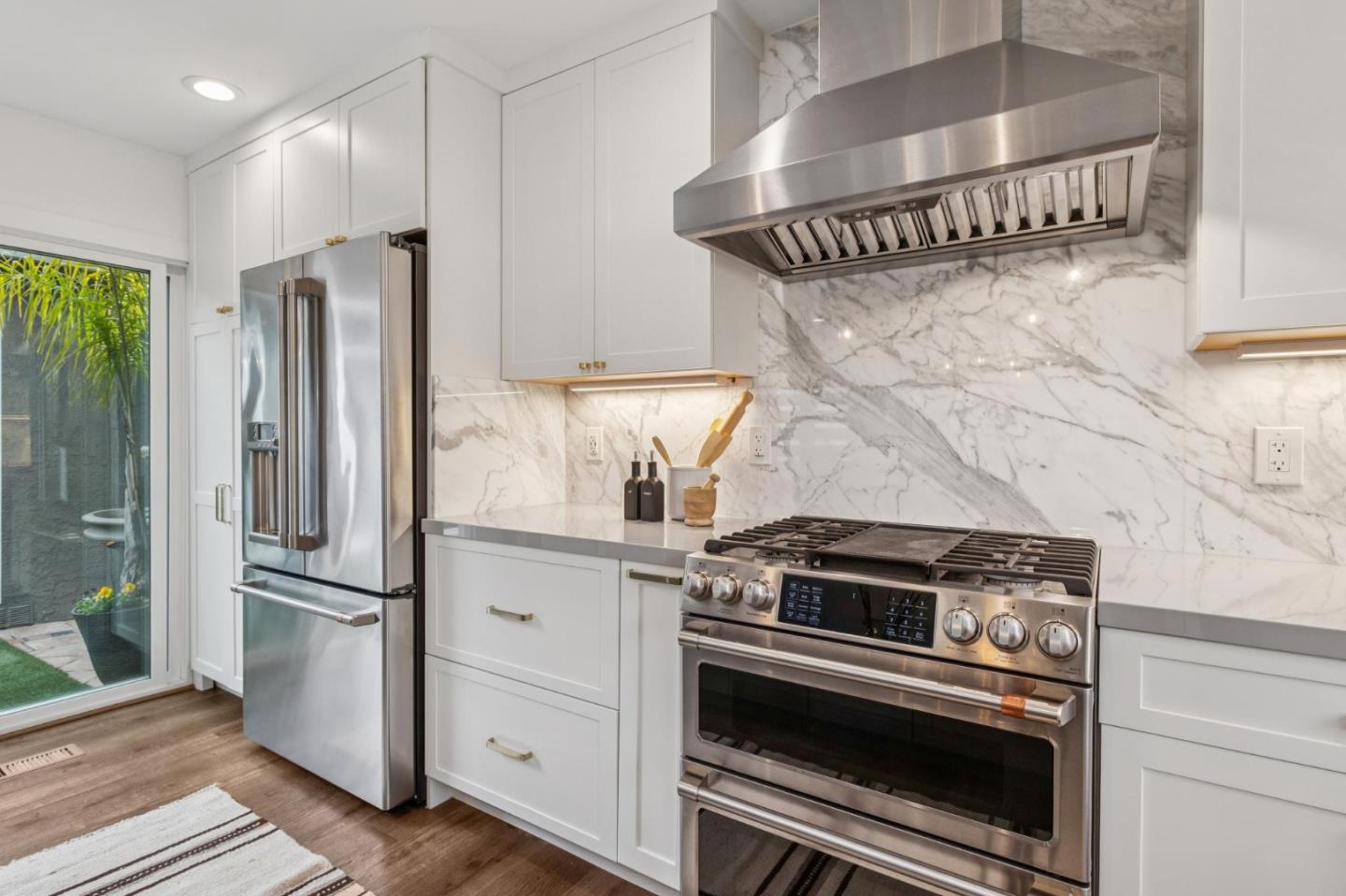 1962 Rancho Verde Circle West Danville, CA 94526 - Photo 28 of 60 a kitchen with granite countertop stainless steel appliances and refrigerator