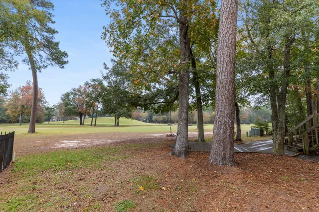 a view of a street with houses