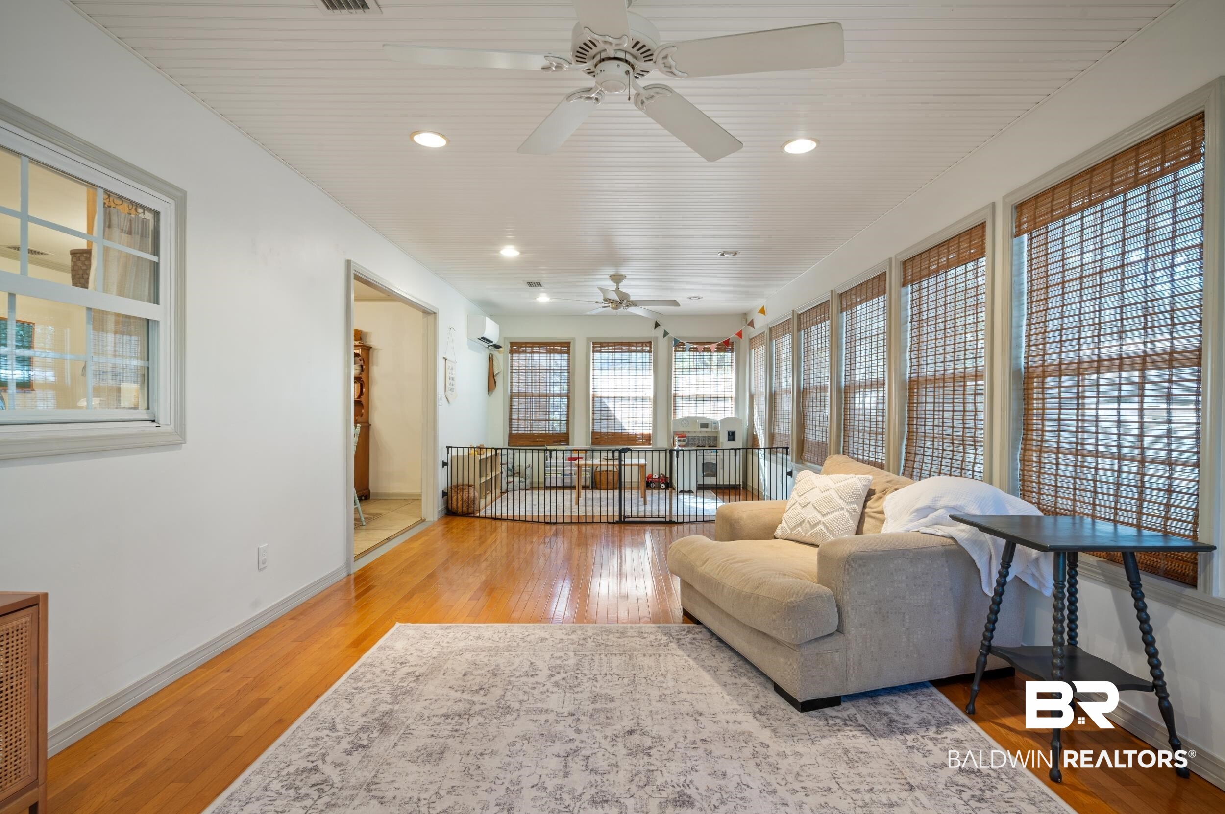 809 Moog Avenue Bay Minette, AL 36507 - Photo 15 of 33 Sunroom / solarium with hardwood / wood-style flooring and recessed lighting