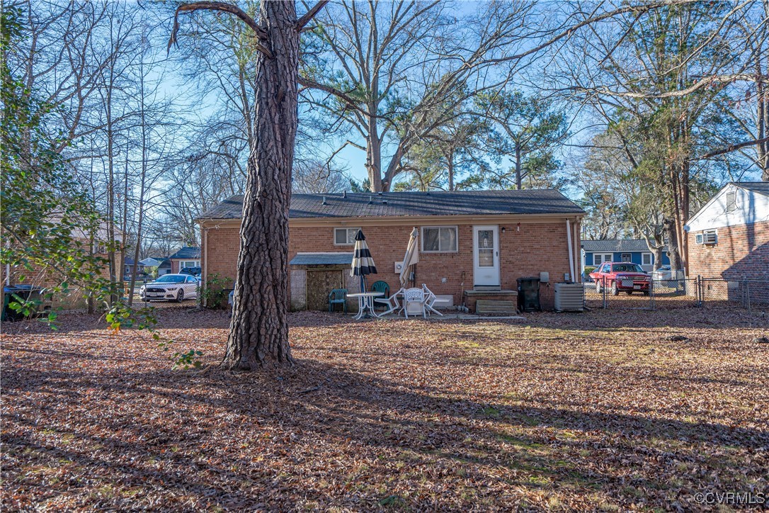 5316 Germain Road Richmond, VA 23224 - Photo 19 of 20 Back of house with central air condition unit