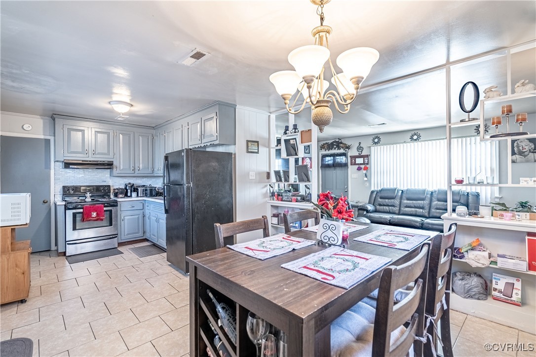 5316 Germain Road Richmond, VA 23224 - Photo 5 of 20 Dining space with light tile patterned flooring an