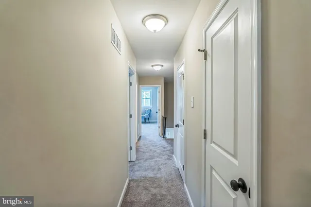 a view of a hallway with a elevator