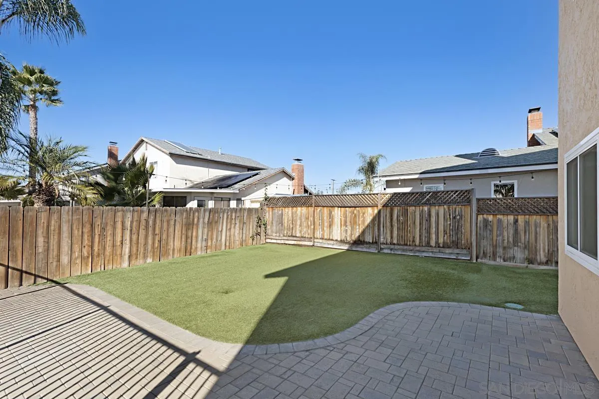 10148 East Glendon Circle Santee, CA 92071 - Photo 24 of 33 a view of a backyard with a garden
