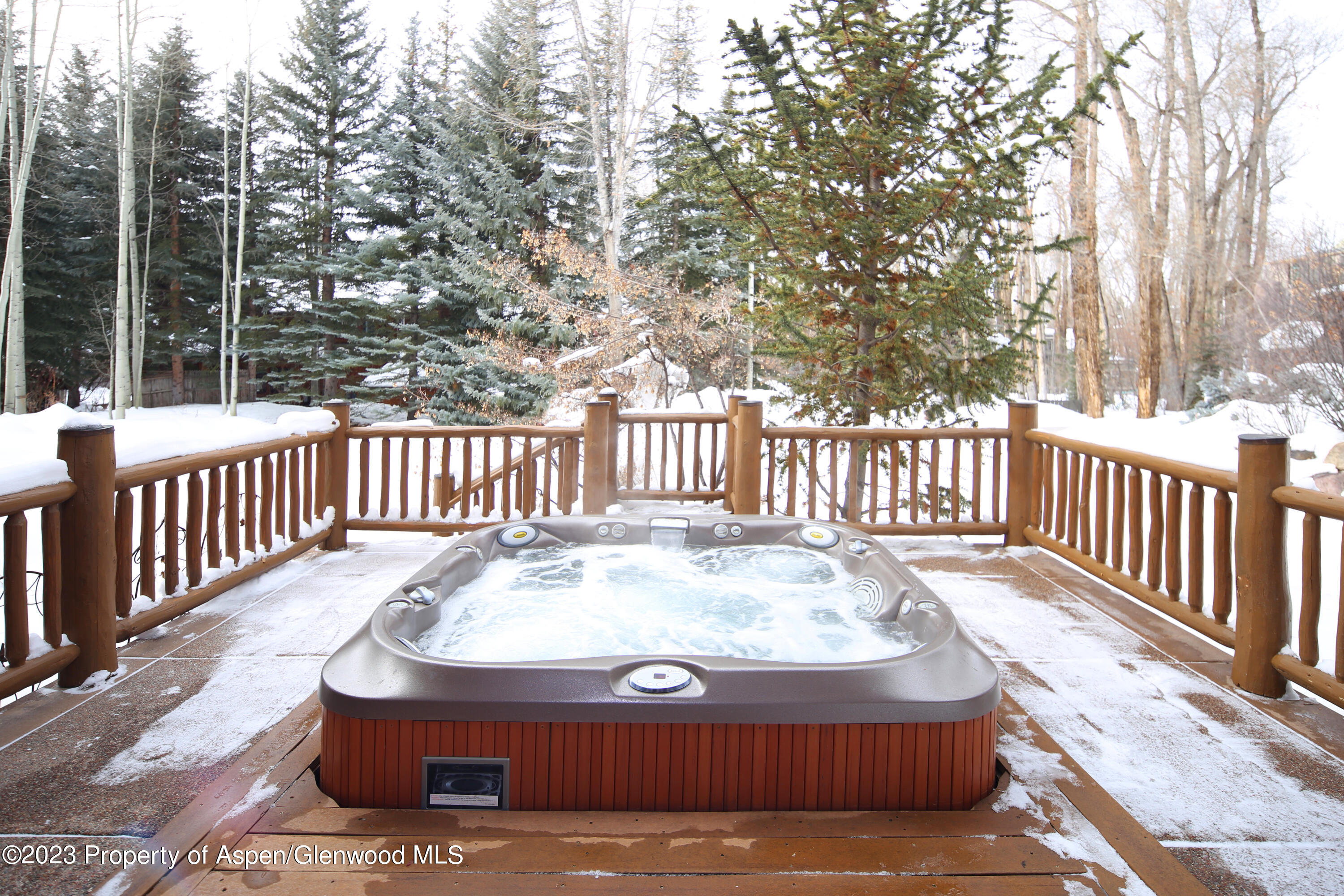 730 Bay Street Aspen, CO 81611 - Photo 36 of 48 Hot tub in winter