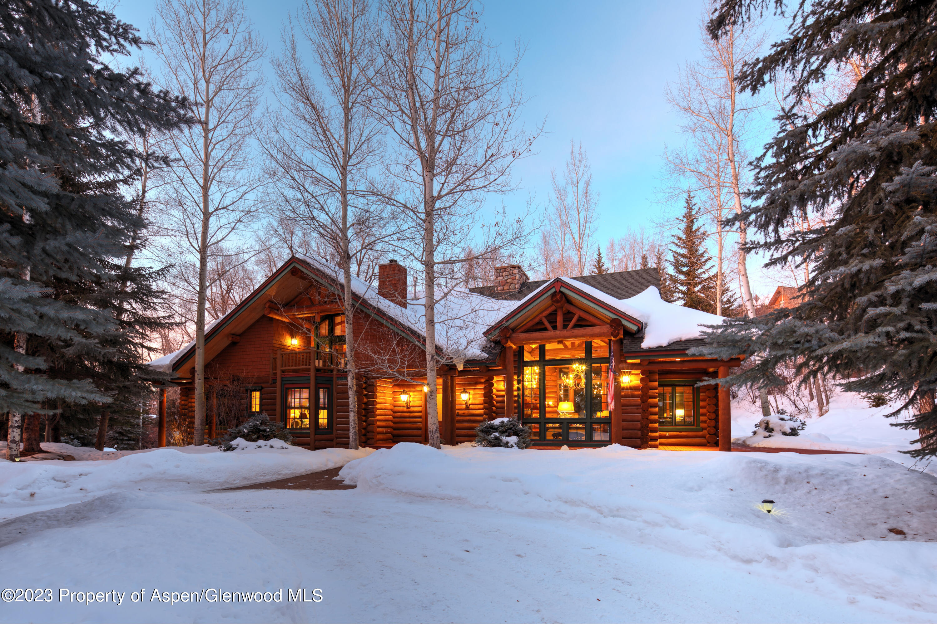 730 Bay Street Aspen, CO 81611 - Photo 39 of 48 Dusk shot #2