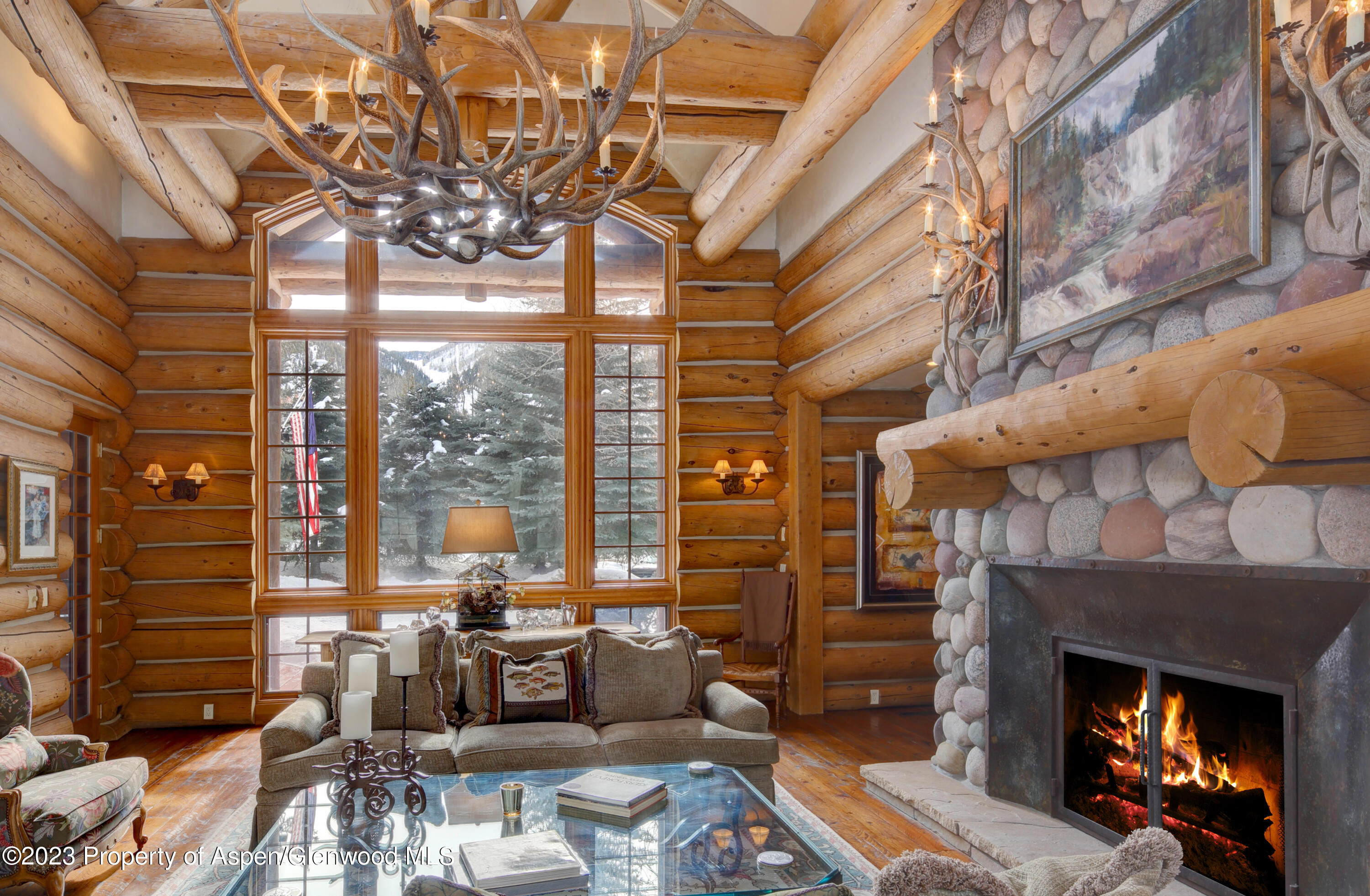730 Bay Street Aspen, CO 81611 - Photo 8 of 48 Living room view looking South