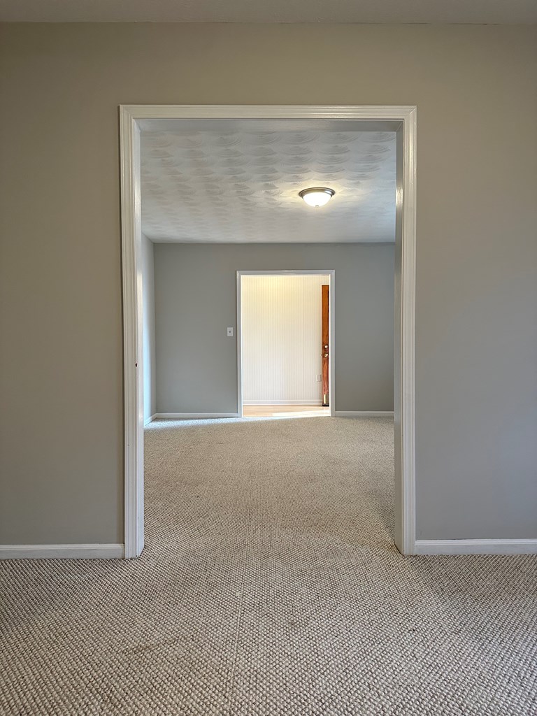 Dining room looking thru formal living room to foy