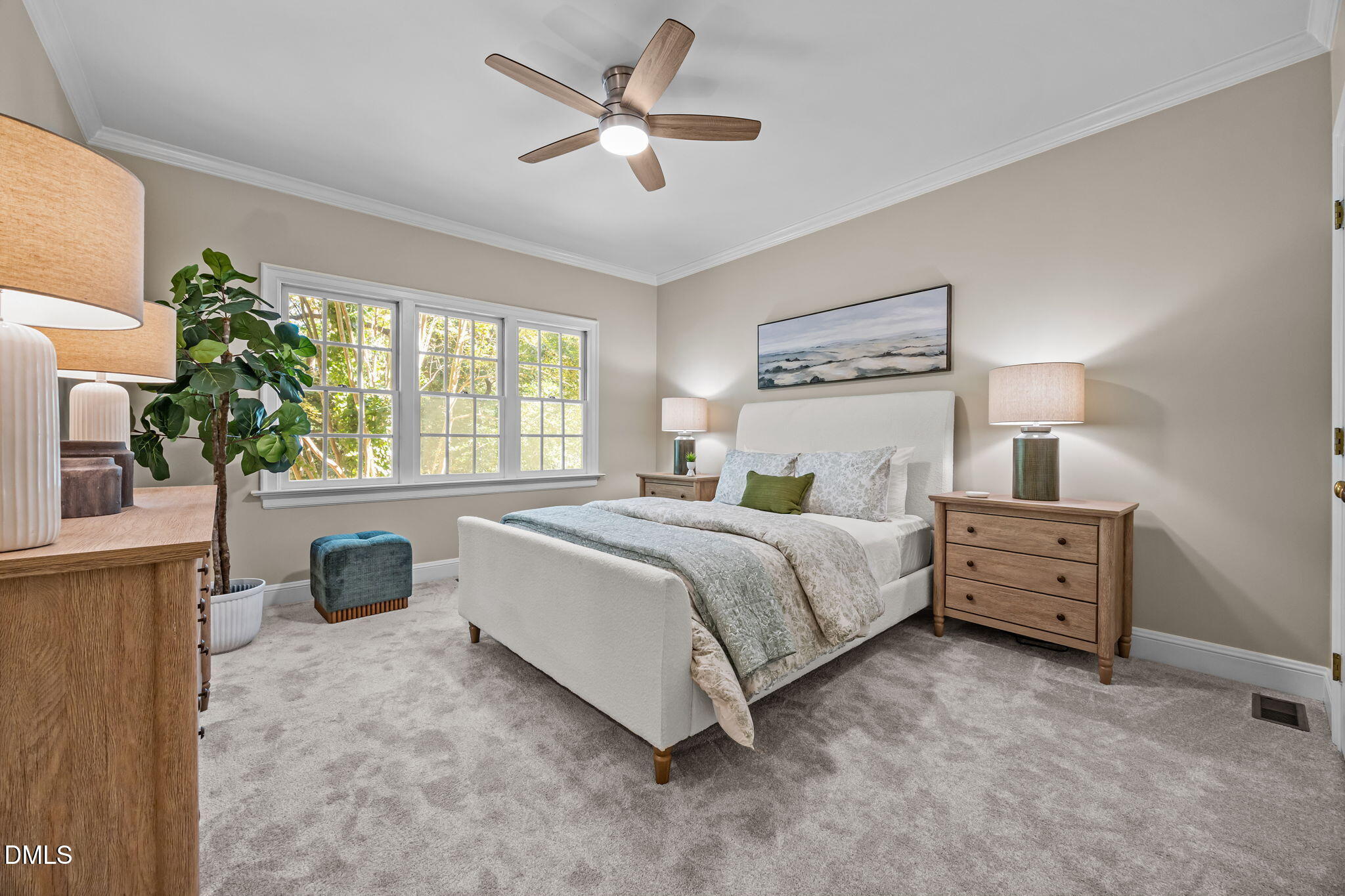 1535 Crenshaw Point Wake Forest, NC 27587 - Photo 12 of 27 a bedroom with a bed and a couch