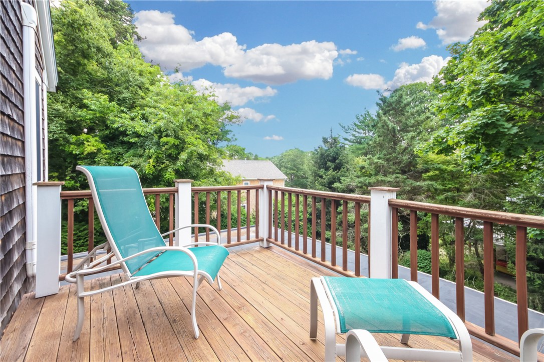 52 Verdi Road Westerly, RI 02891 - Photo 21 of 40 Balcony off master bedroom - a quiet escape for morning coffee or a glass of wine at sunset.