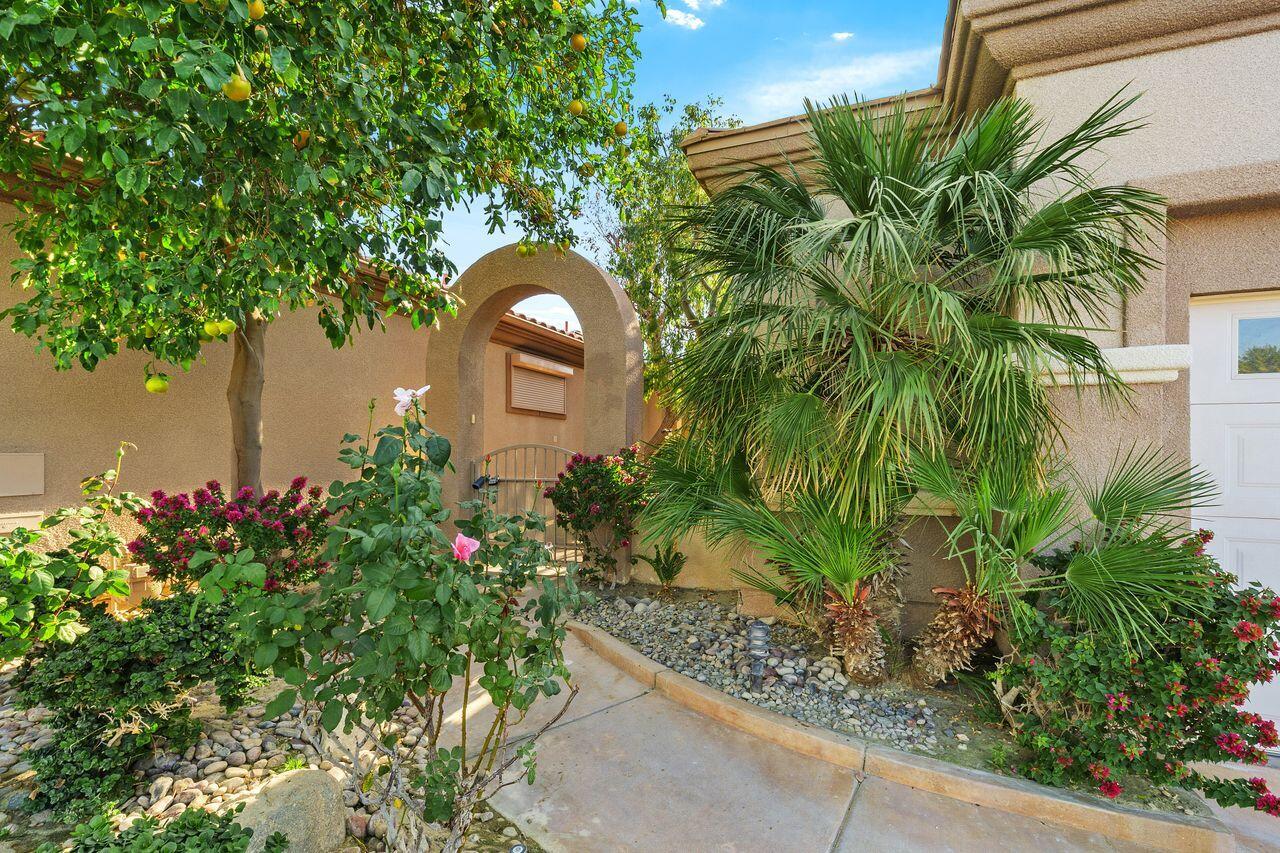 75715 Heritage West Palm Desert, CA 92211 - Photo 7 of 51 a view of a garden with a fountain