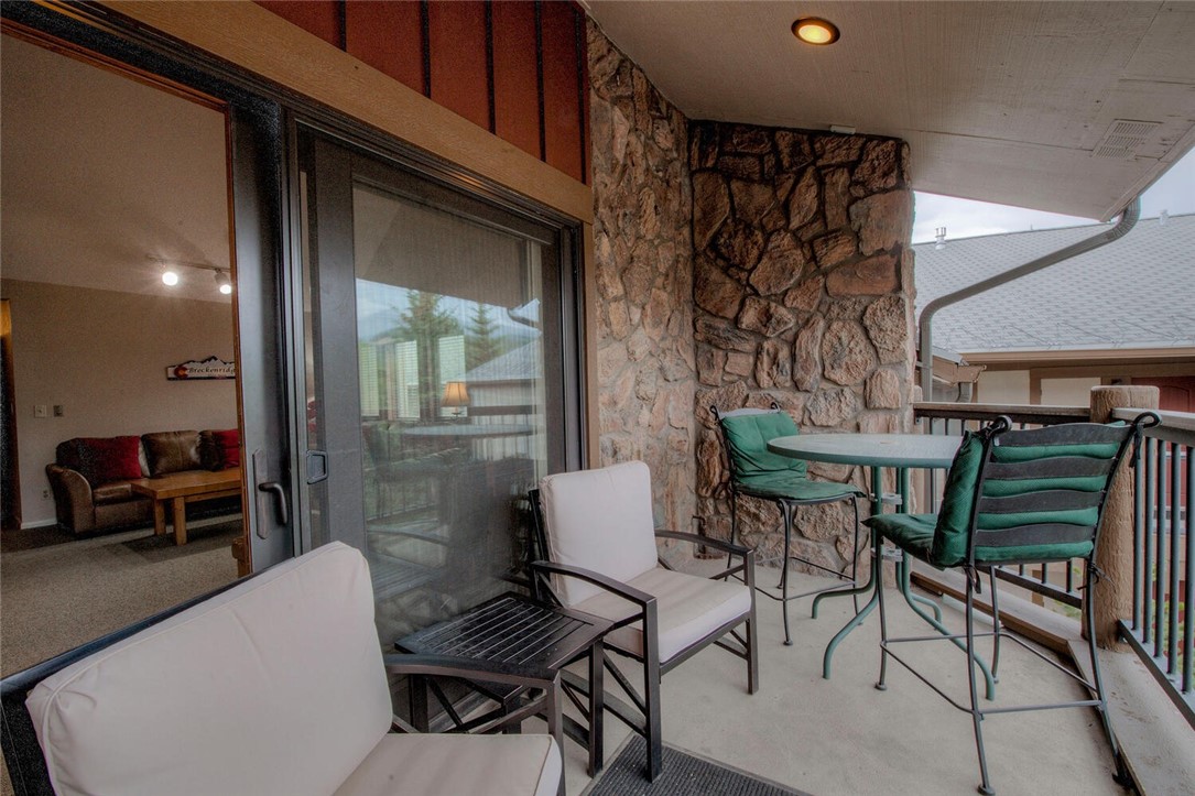 325 Four Oclock Road, Unit 301 Breckenridge, CO 80424 - Photo 16 of 17 Deck with plenty of seating