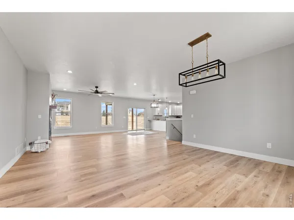 a view interior of a house with wooden floor