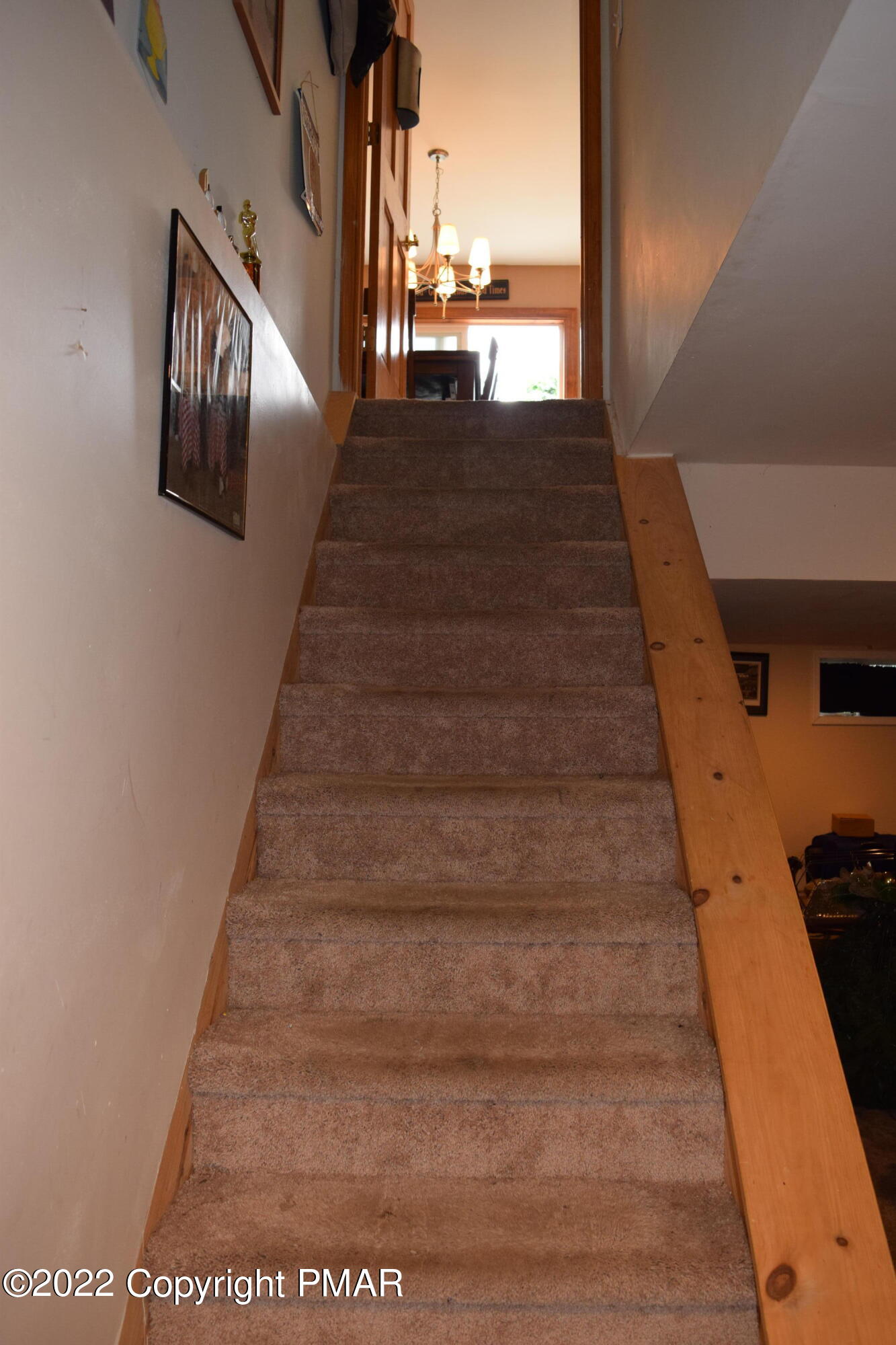 104 Potato Path Road Kunkletown, PA 18058 - Photo 39 of 52 Stairway to Recreation Room