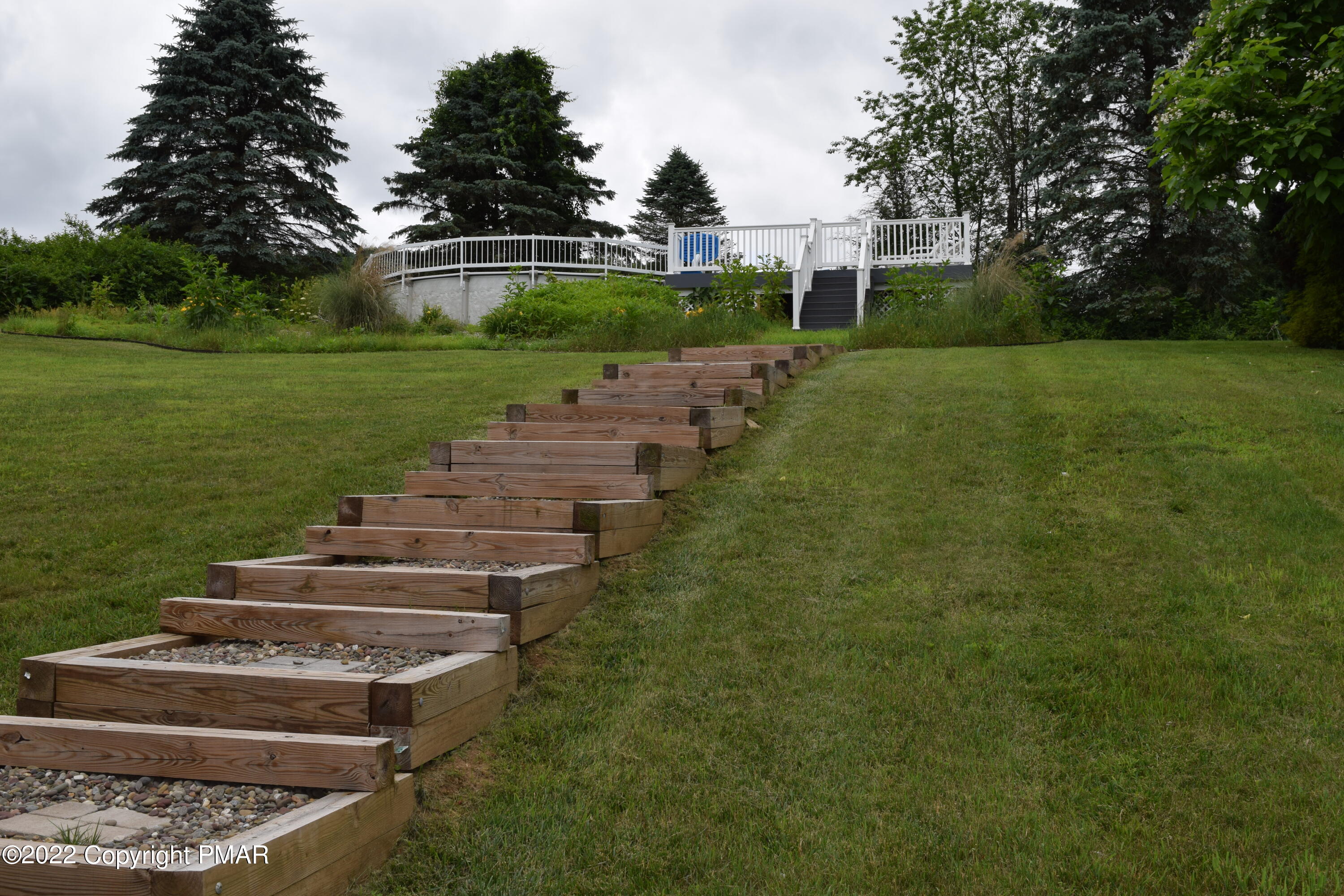 104 Potato Path Road Kunkletown, PA 18058 - Photo 45 of 52 Stairs to Pool & Deck