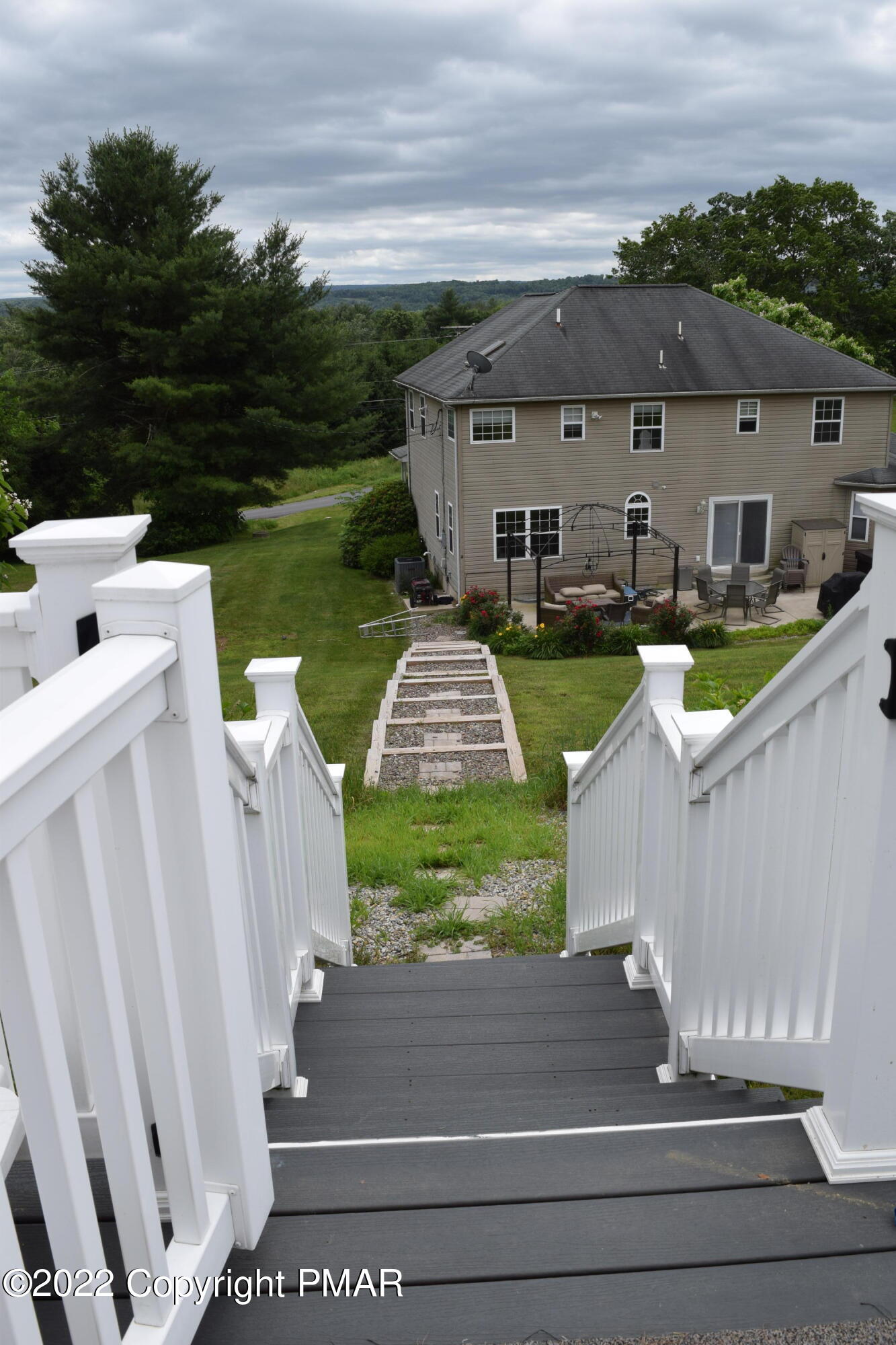 104 Potato Path Road Kunkletown, PA 18058 - Photo 49 of 52 Pool Staircase toward Backyard