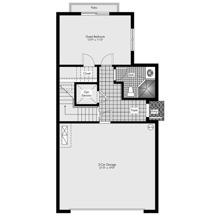 28 Northwest Hawthorne Place Boca Raton, FL 33432 - Photo 33 of 35 First Floor - Floor Plan