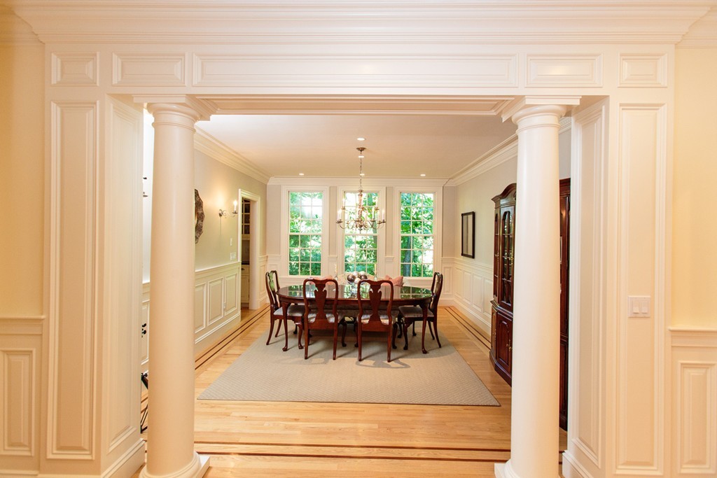 24 Sabrina Road Wellesley, MA 02482 - Photo 6 of 21 a view of a dining room with furniture window and outside view