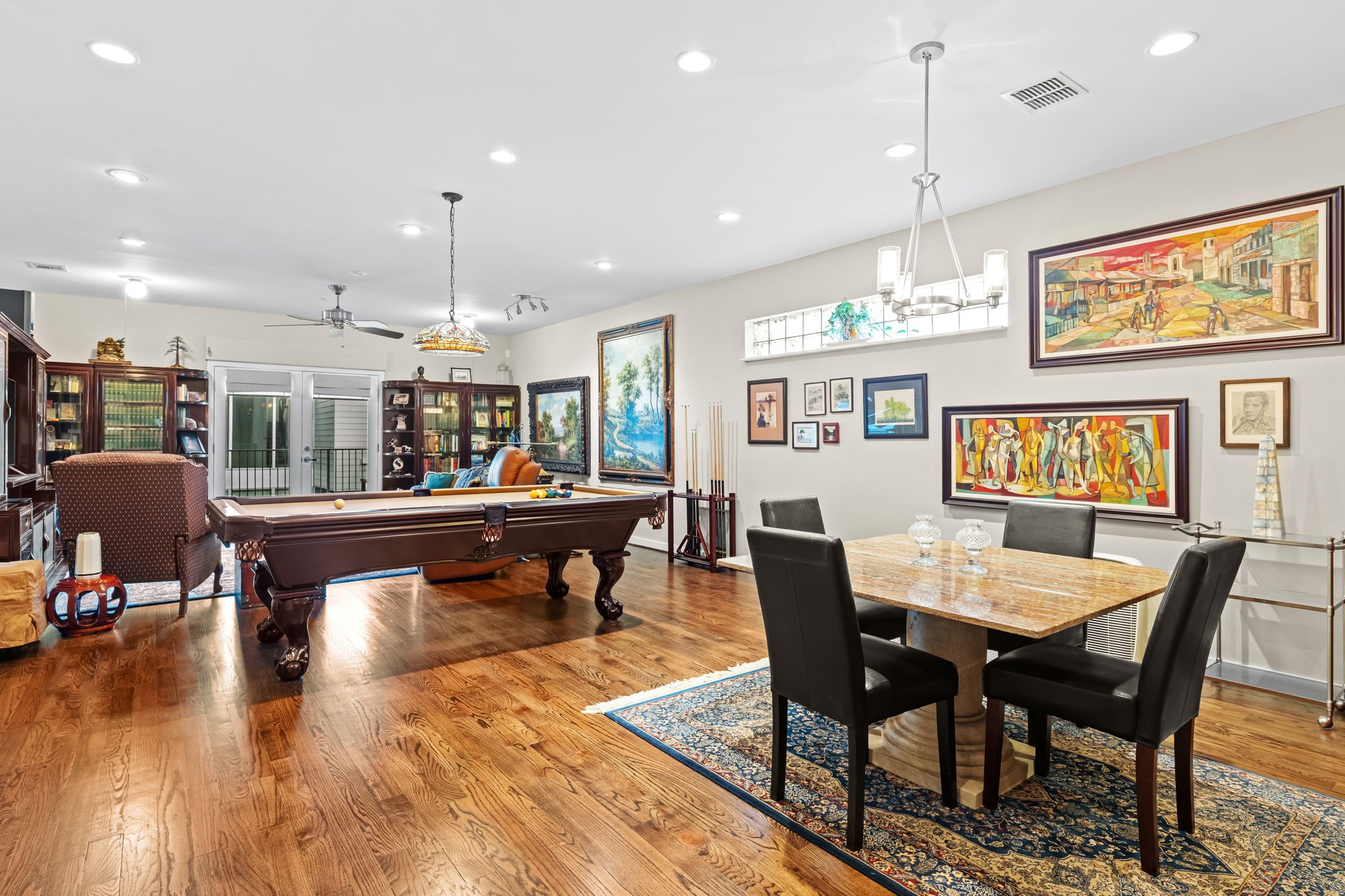 1820 Palm Street Houston, TX 77004 - Photo 13 of 47 a view of a dining area with furniture window and wooden floor