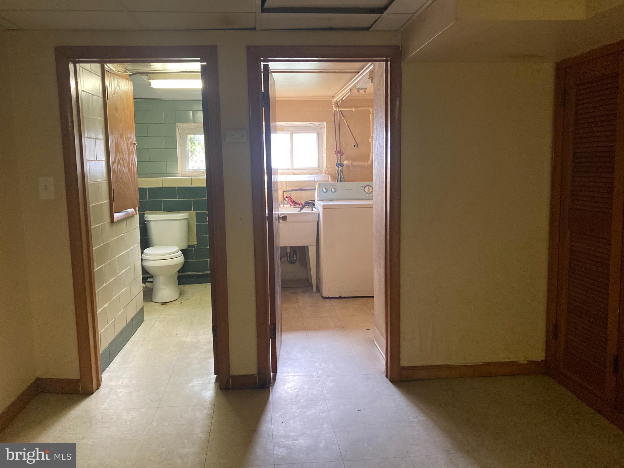 233 Avon Road Upper Darby, PA 19082 - Photo 15 of 15 Basement Laundry Rm & Half Bath