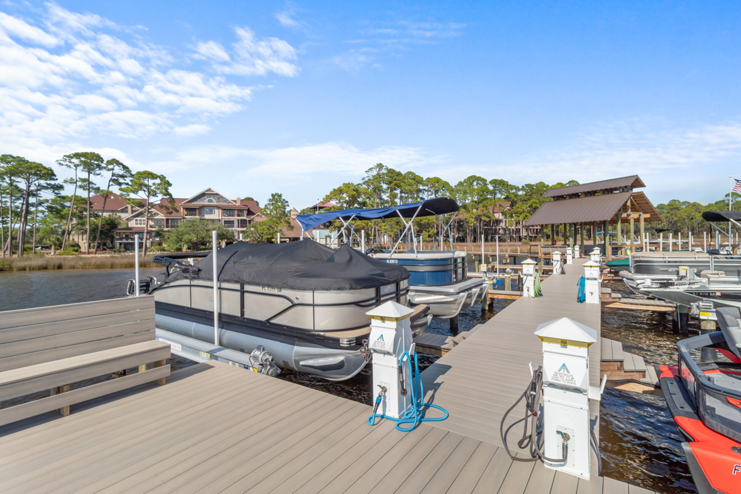 1101 Prospect Promenade, Unit 403 Panama City Beach, FL 32413 - Photo 46 of 74 a terrace with outdoor seating and city view