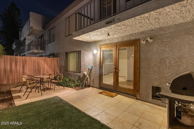 a view of outdoor seating