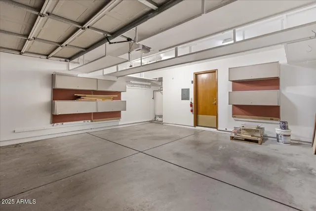 a view of a car garage door