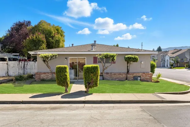 a view of a terrace with a garden and plants