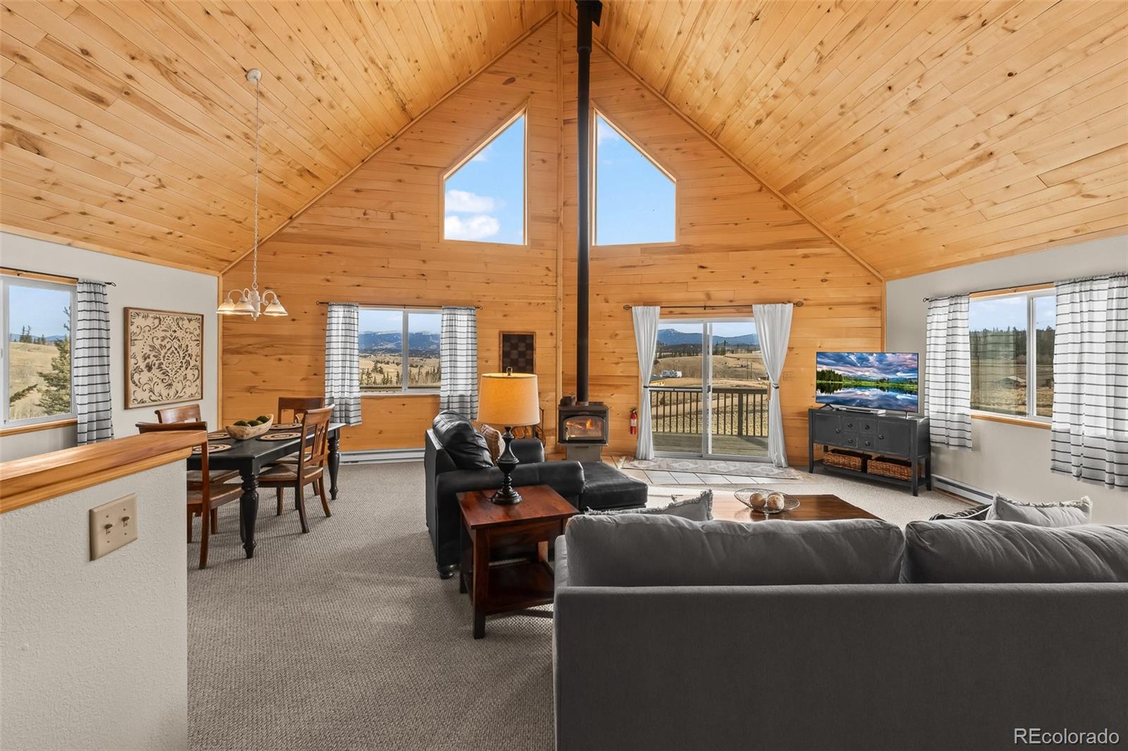 4018 Arrowhead Drive Como, CO 80456 - Photo 19 of 50 a living room with furniture and a large window